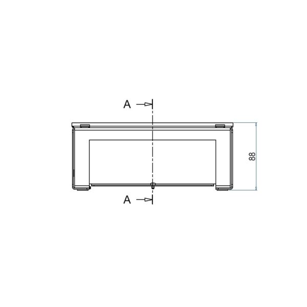 Produktbild UBD 212 001  -  Unterflur-Bodendose UBD 210 inkl. belegtem Deckel aus 4mm SVZ, ohne Schutzkante, mit Ausschnitt